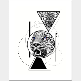 Galaxy Leopard Eyes Posters and Art